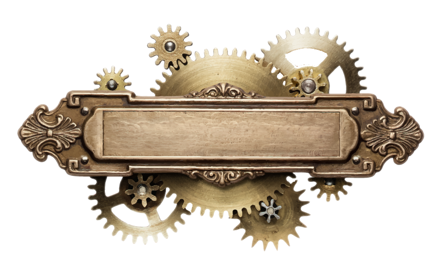 metal plaque behind header